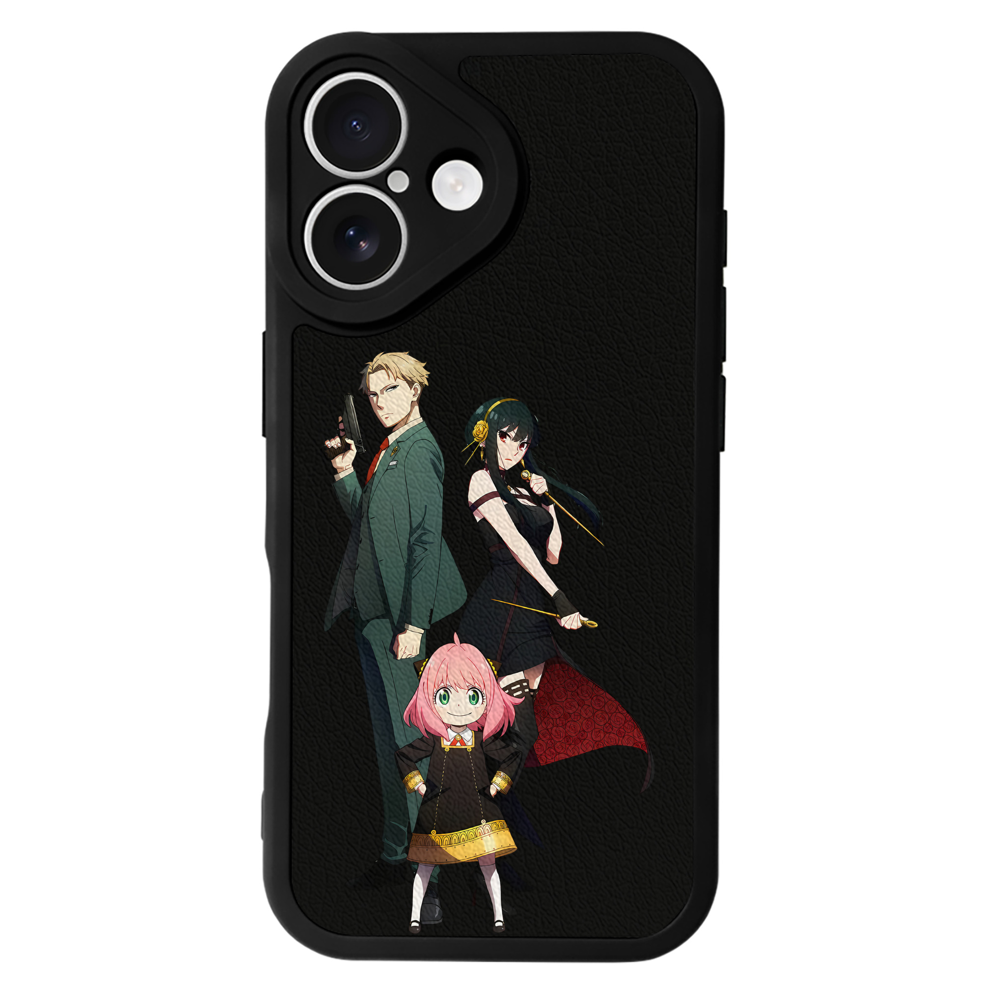 （画像用） SPY×FAMILY间谍家家酒 【iPhone 16シリーズ対応】シリコンスマホケース（レザー調） 材質：シリコン